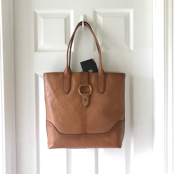 Frye Handbags - Frye N/S Round Ring Handbag Tote Terra purse NWT